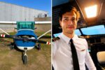 Tragedia en Córdoba: la alumna dijo que el instructor abrió la puerta del avión y se arrojó al vacío en pleno vuelo 23050_avion